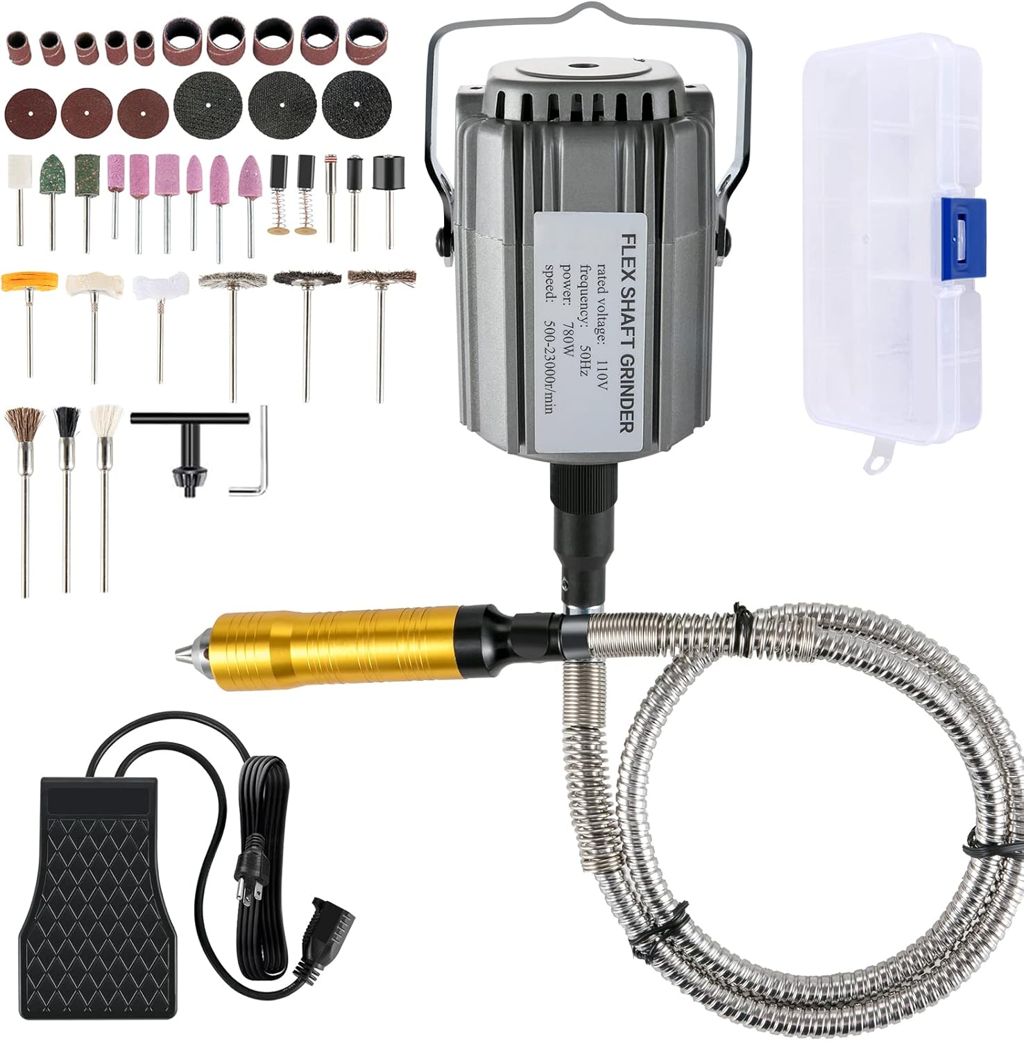 VEVOR Flex Shaft Grinder 780W Rotary Tool for Polishing & Grinding