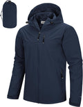 33,000ft Men's Packable Rain Jacket Lightweight Waterproof Shell H2O