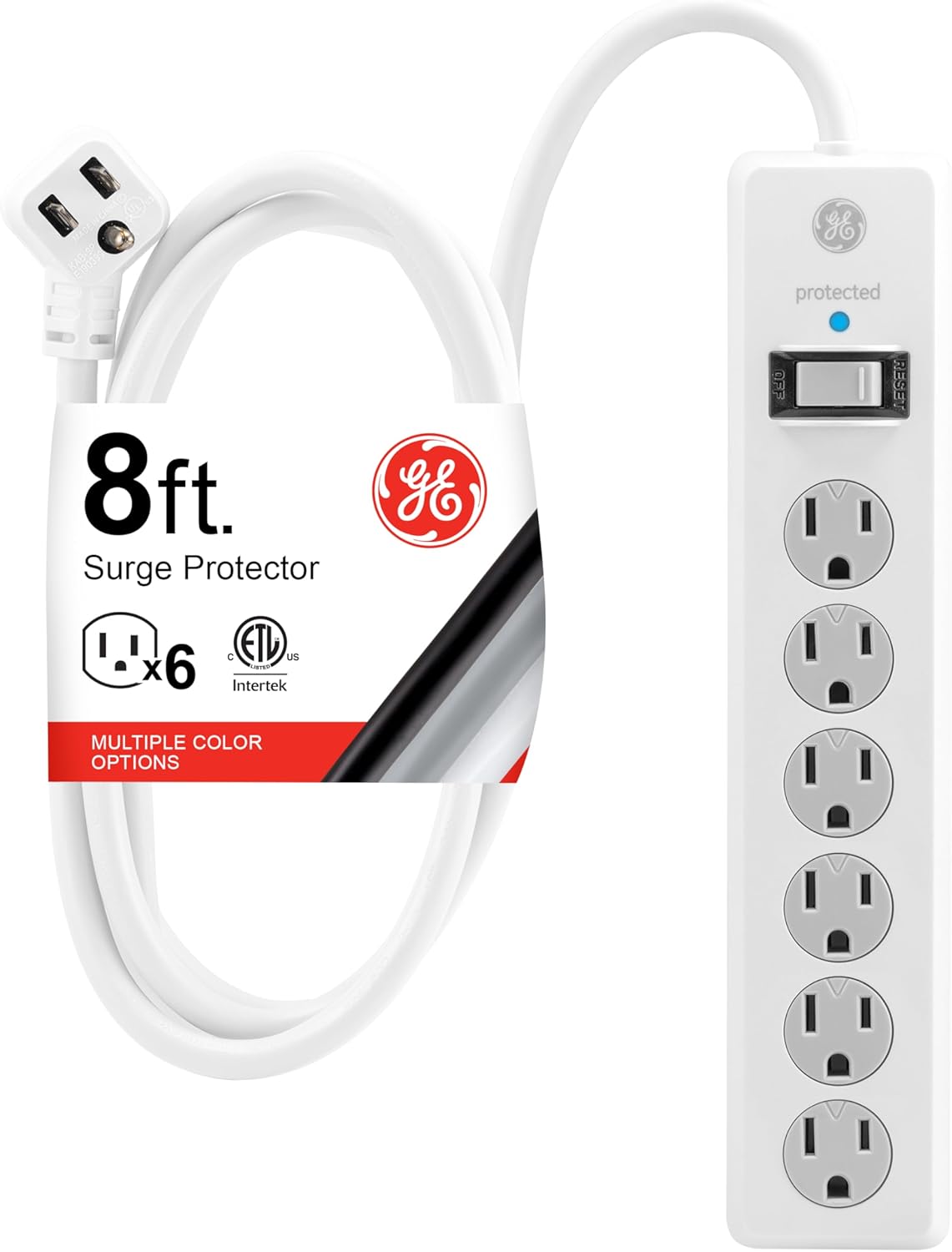 GE Surge Protector Power Strip - 800 Joules