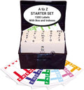 Alphabet Labels for File Folders A to Z Desk Set - 1500 Labels