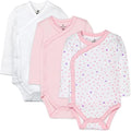 HonestBaby unisex-baby 3-pack Long Sleeve Side-snap (Style RBW2)