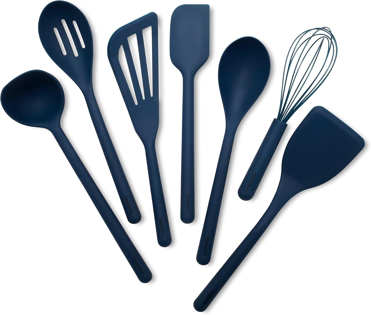 GreenPan Silicone 7 Piece Cooking Utensil Set for Every Kitchen