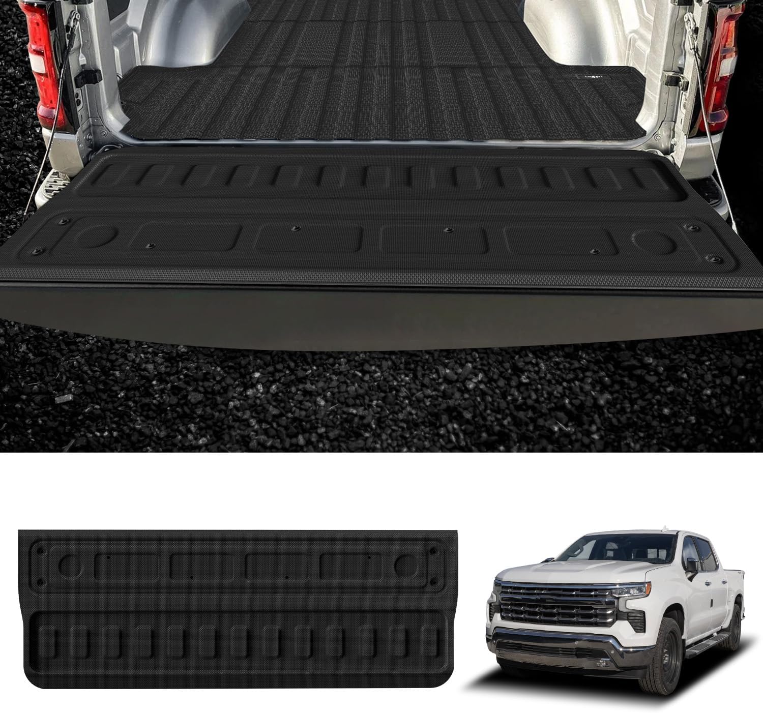 LASFIT Truck Tailgate Mat for Chevrolet Silverado 2020-2026
