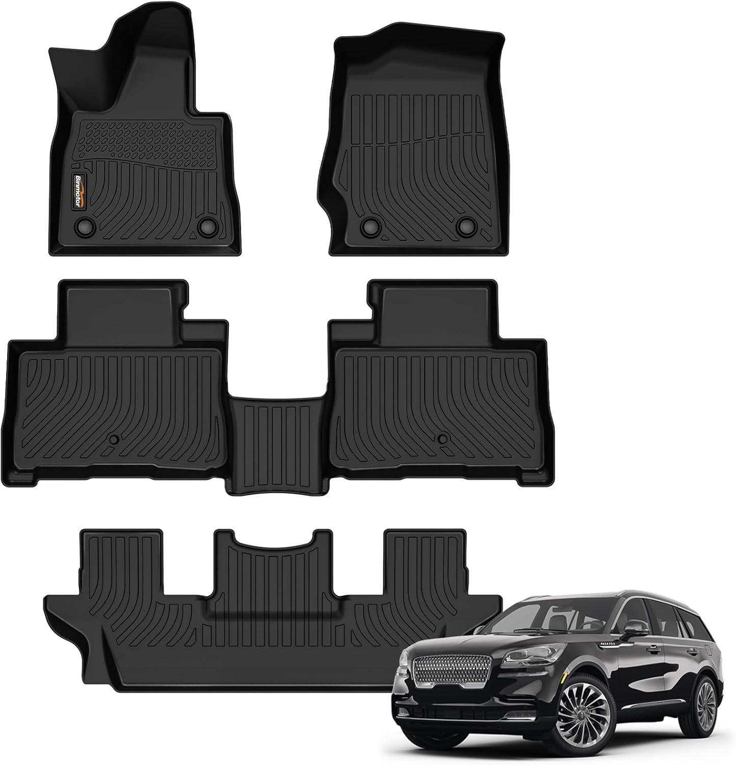 Custom Fit All Weather Floor Mats for Lincoln Aviator 2020-2025