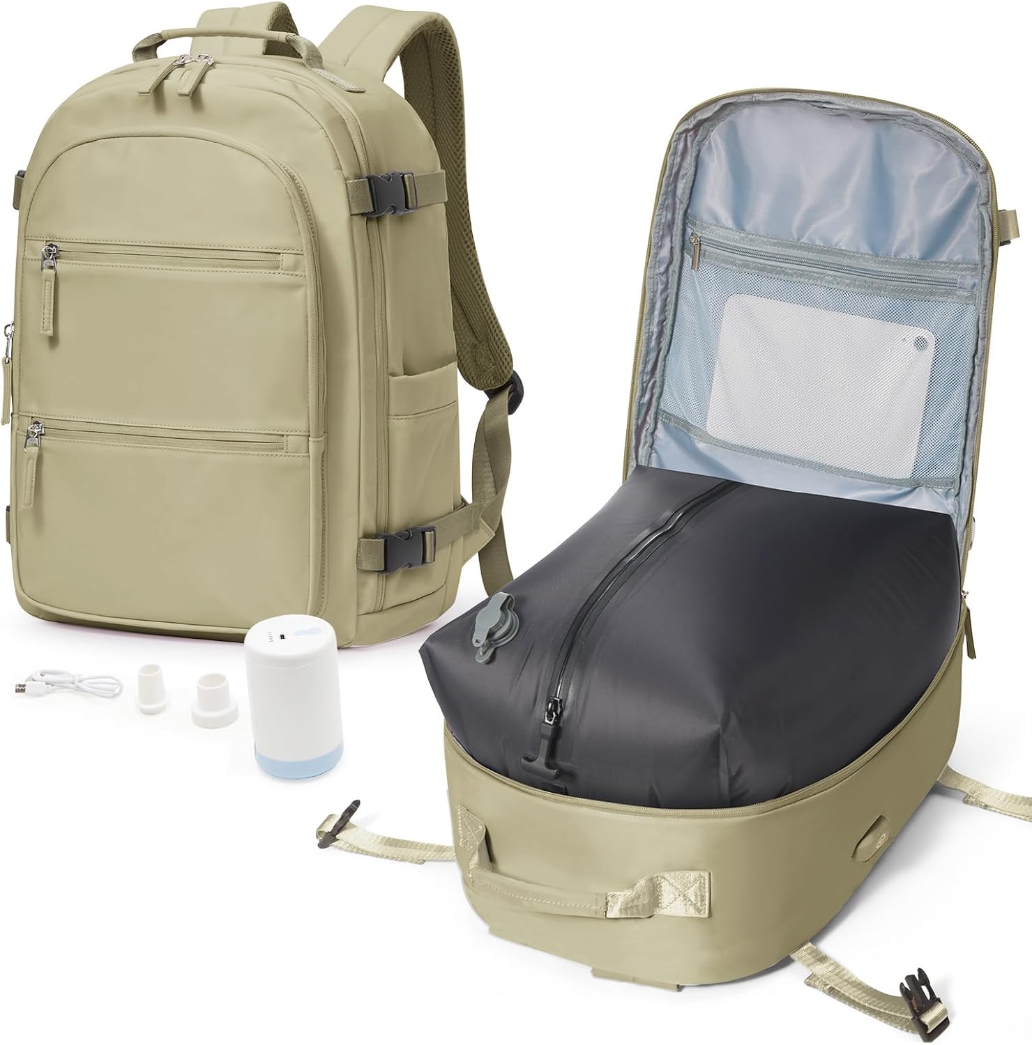 VGCUB Small Vacuum Backpack Travel with Electric Pump System
