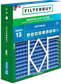 Filterbuy 20x25x5 Air Filter MERV 13 - Optimal Smoke & Allergy Defense