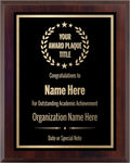 6x8 Black/Gold Award Plaque Personalized with Your Text - Engraved