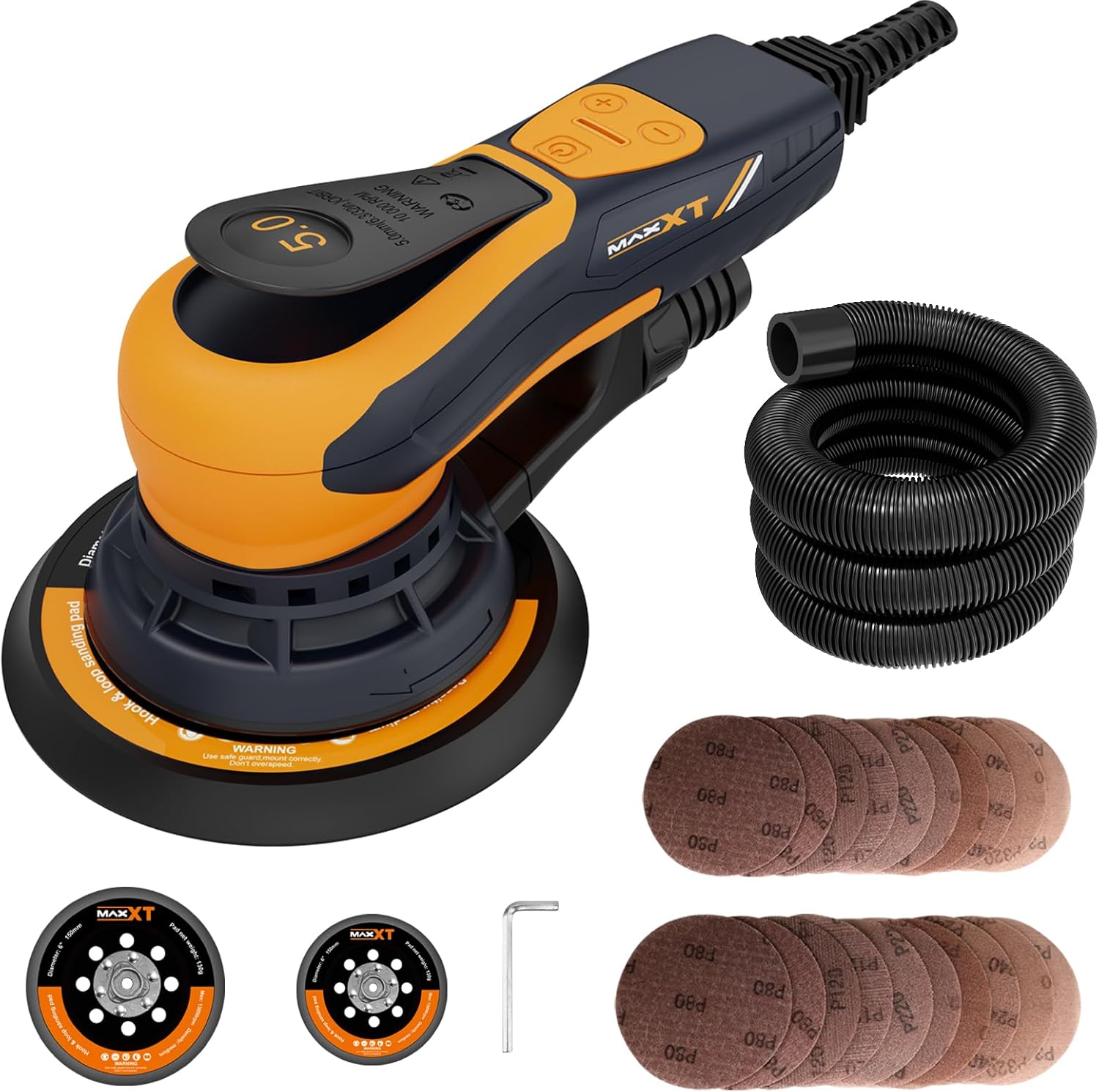 MAXXT Electric Random Orbital Sander with Brushless Motor