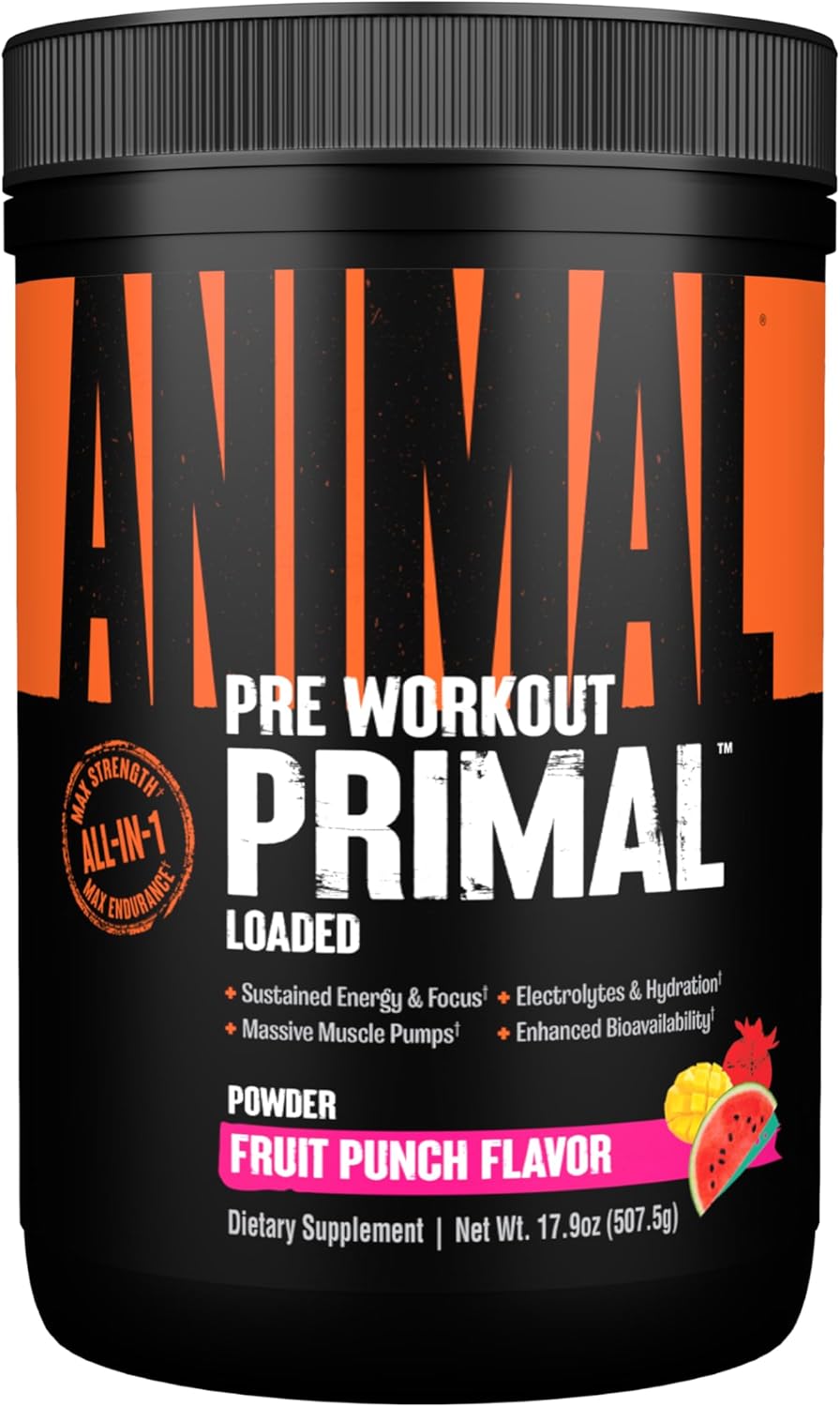 Animal Primal Muscle Hydration Preworkout Powder for Energy