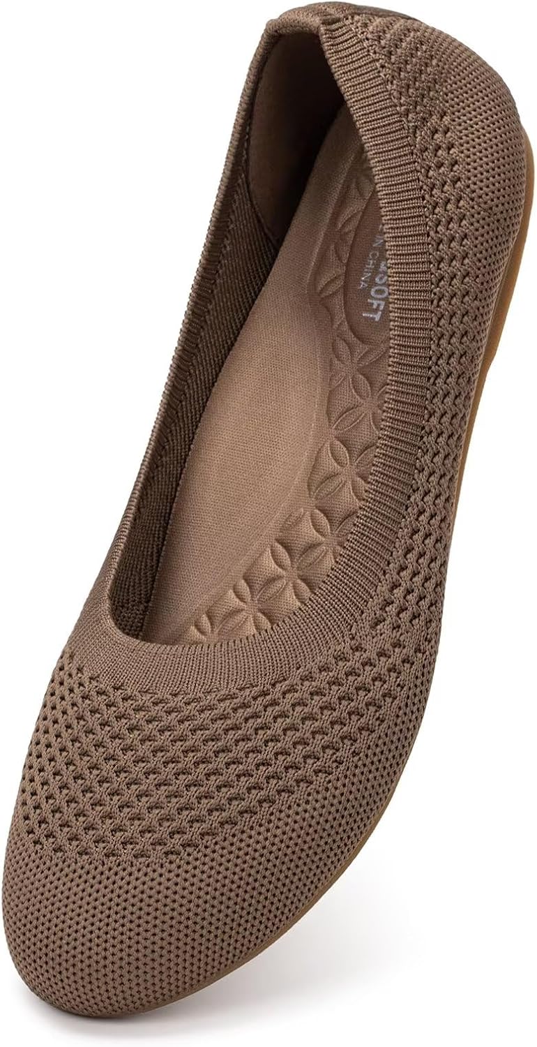Frank Mully Women's Wide Width Flats with Arch Support Comfort