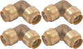 SharkBite 1/2 in 90 Degree Elbow Pack of 4 - Quick Push-to-Connect