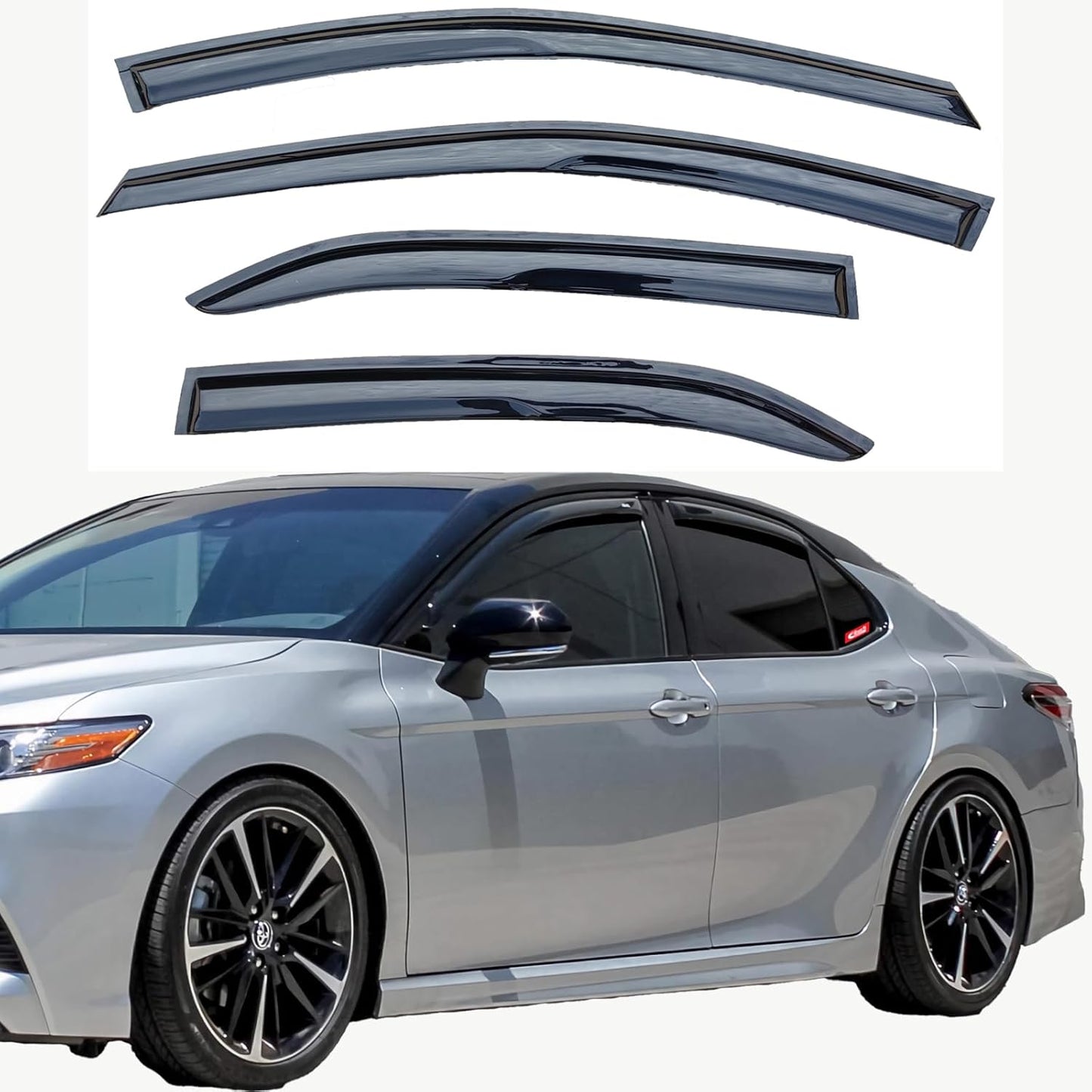 Tape On Window Visors for Toyota Camry Sedan 2018-2024