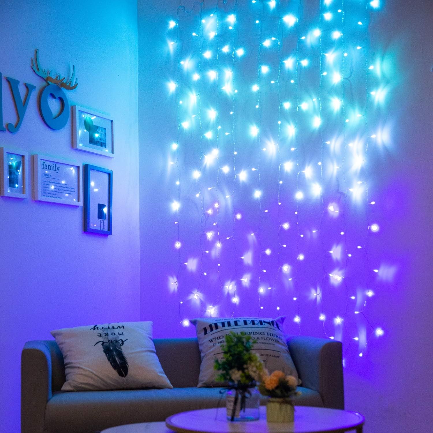Twinkle Curtain Lights in Dreamy Shades