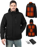 Heated Jacket for Men with 15 Zones and 16000Ah Battery - Warmth
