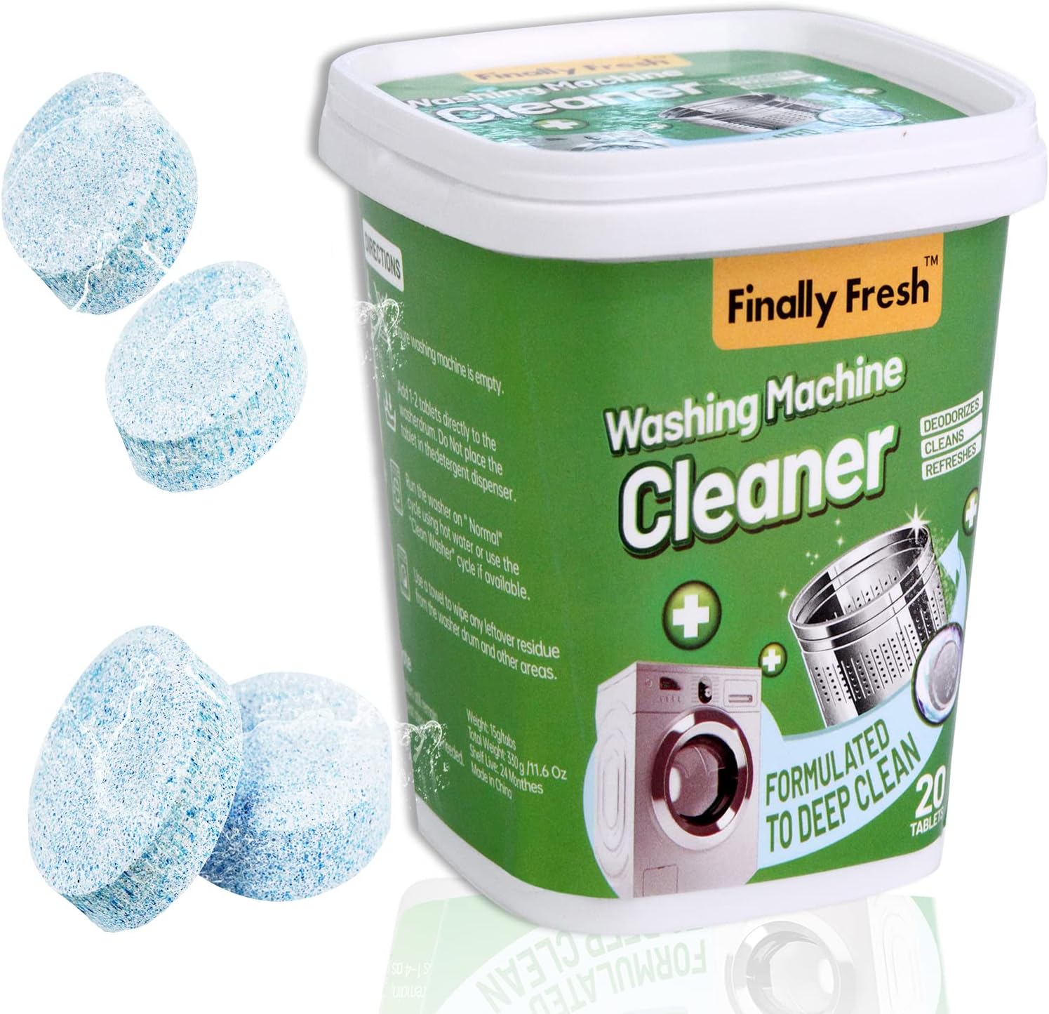Sensitive Skin Savior: 20-Pack Washer Cleaner by Finally Fresh