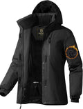 Waterproof Ski Jacket for Women - Warm Fleece Lined Winter Coat