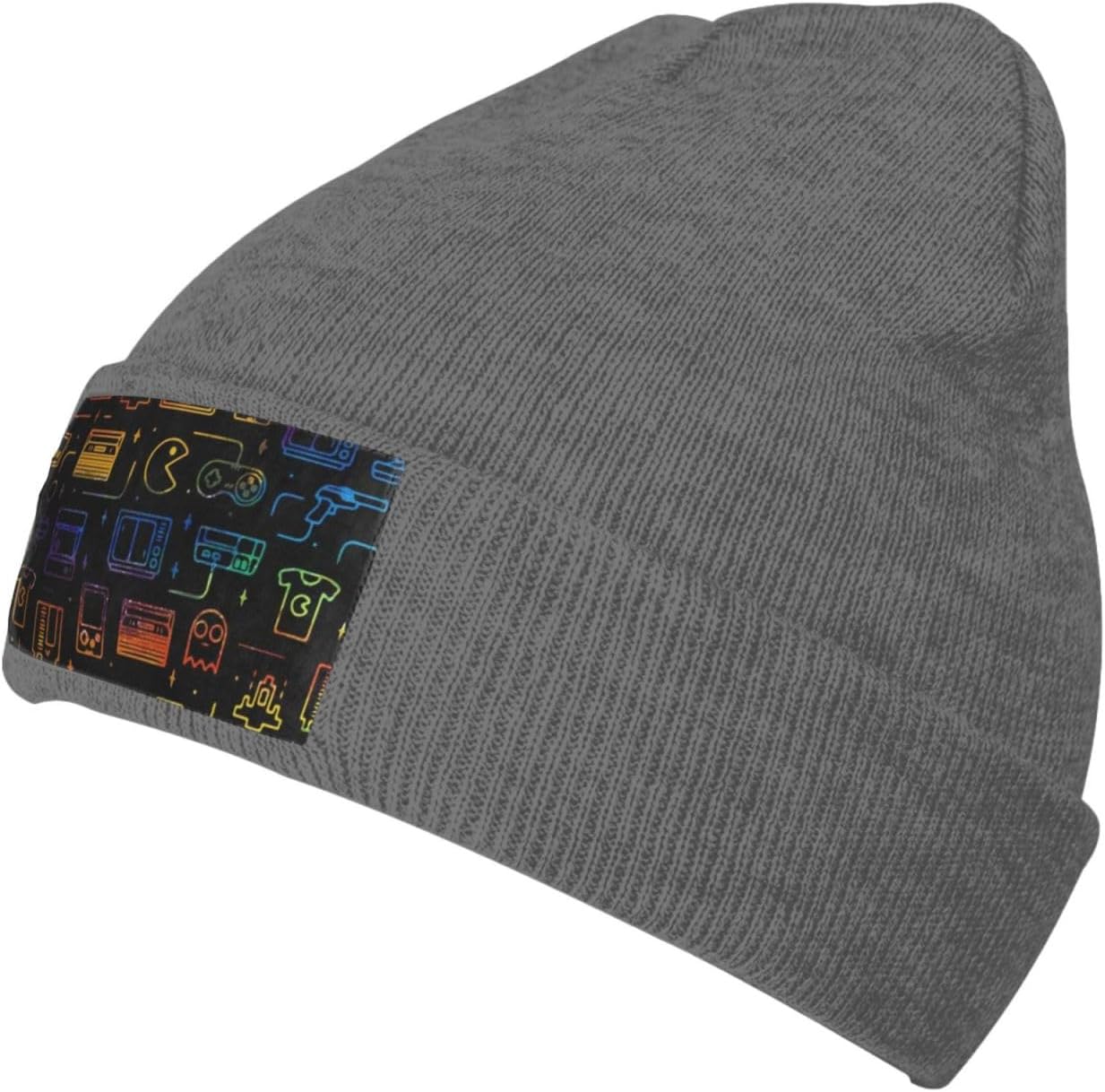 Cozy Game Pattern Knit Beanie for All: SAAKE
