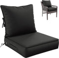 Premium Outdoor Seat Cushion 24 x 24 x 5 in - Deep Seat & Back Cushion