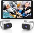 Baby Car Camera for 2-Kids 7 in IPS Display - Dual HD Rear-Facing