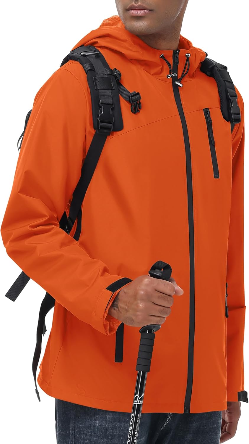 Waterproof Hooded Raincoat for Active Outdoors