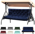 Porch Swing Cushions 60x40 with Backrest - Waterproof 3-Seater Comfort