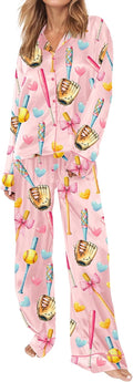 SHESHOW Satin Pajamas for Women 2 Piece Set - Soft, Classic Nightwear