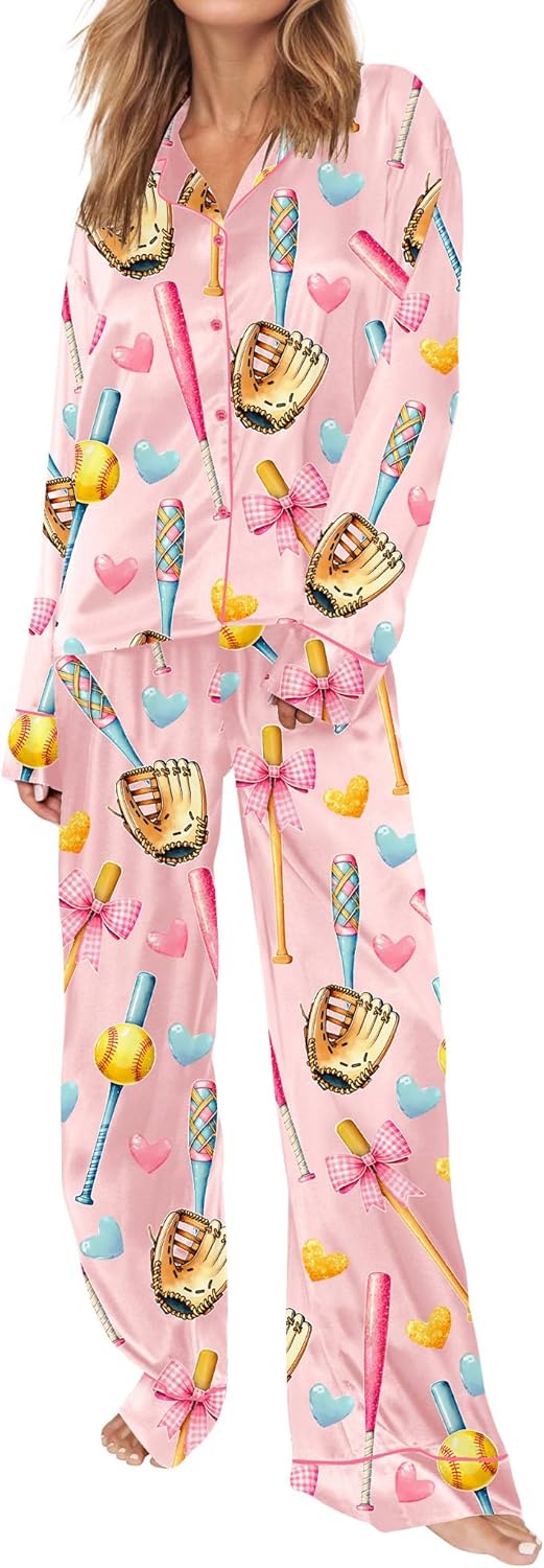 Satin Pajamas for Women Set - Comfortable Sleepwear Pjs
