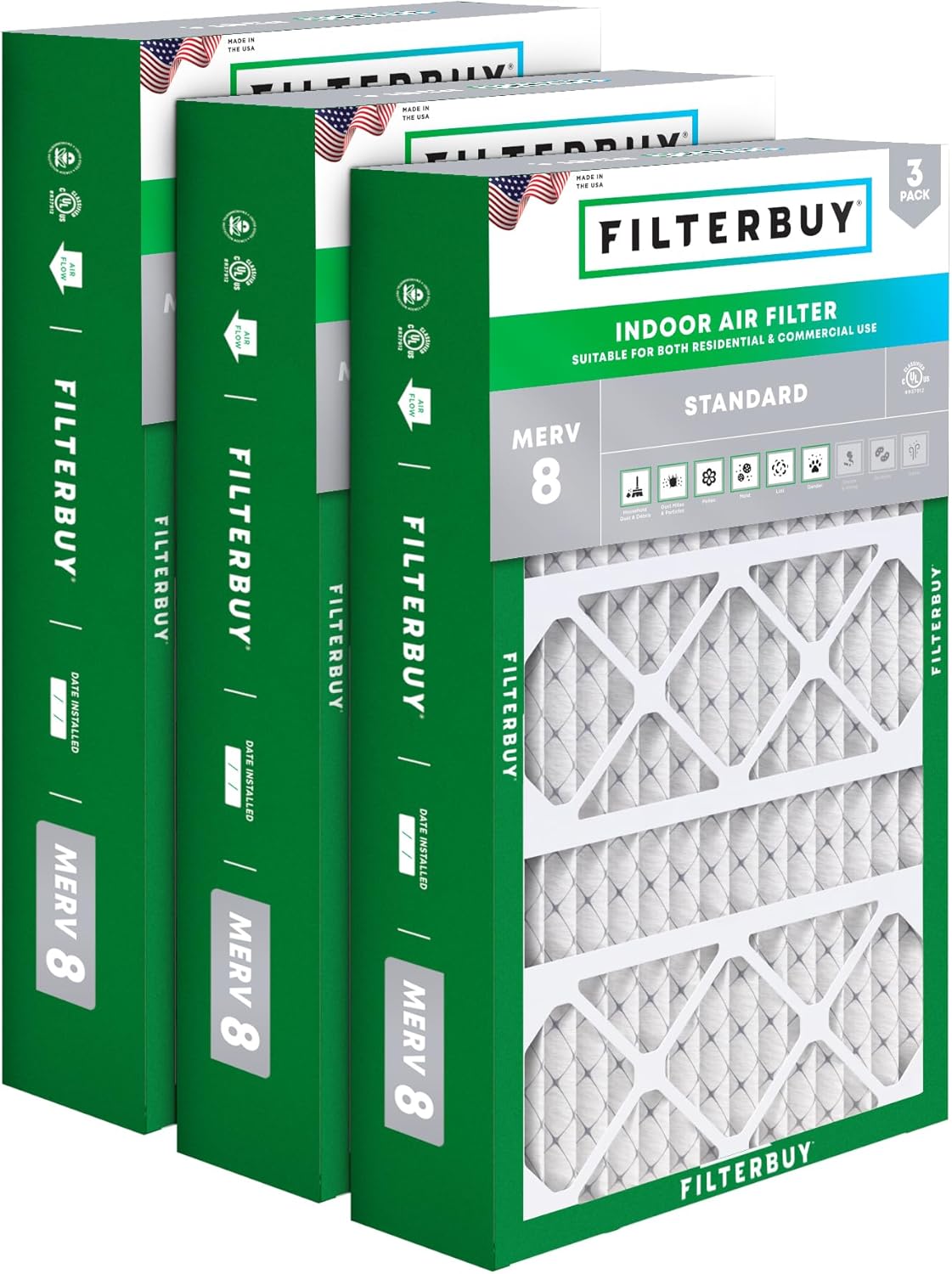 17x26x4 Air Filter MERV 8 for Dust & Allergy Defense