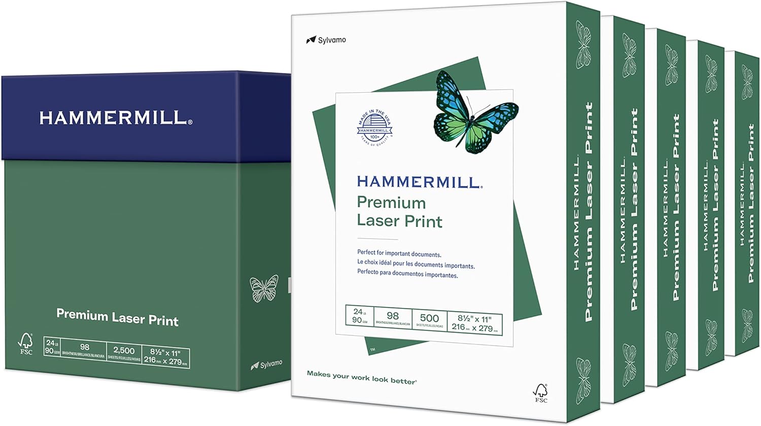 Hammermill Premium 24 lb Printer Paper - 98 Brightness