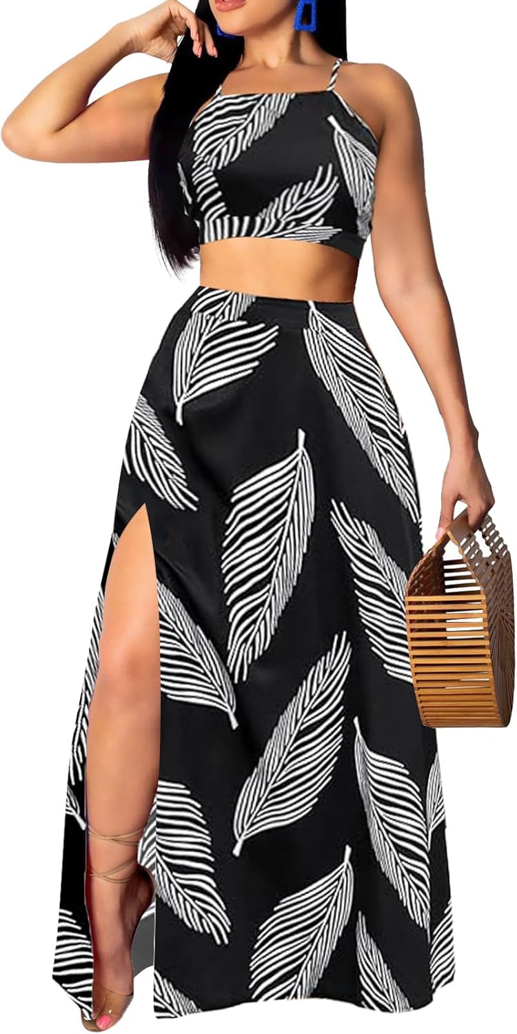 Elegant Two Piece Sets for Women Vacation Beach Swimwear