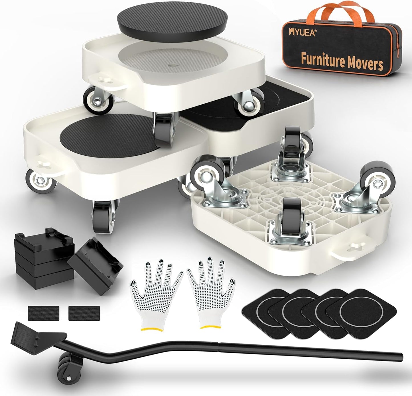 MUEA Heavy-Duty Furniture Dolly for Easy Moving and Lifting