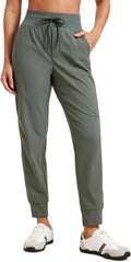 CRZ YOGA Athletic Joggers for Women - Lightweight Hiking Pants