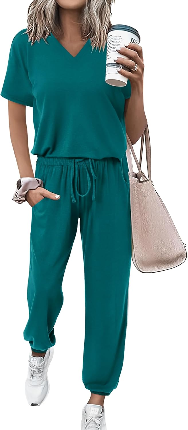 MASCOMODA Womens 2 Piece Outfits for Summer Casual Comfort