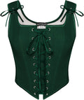 Renaissance Corset Tops for Women Breathable Linen Overbust