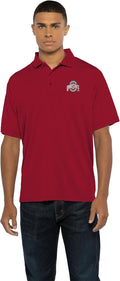 Men's Collegiate Polyester Mesh Polo - Embroidered Team Icon