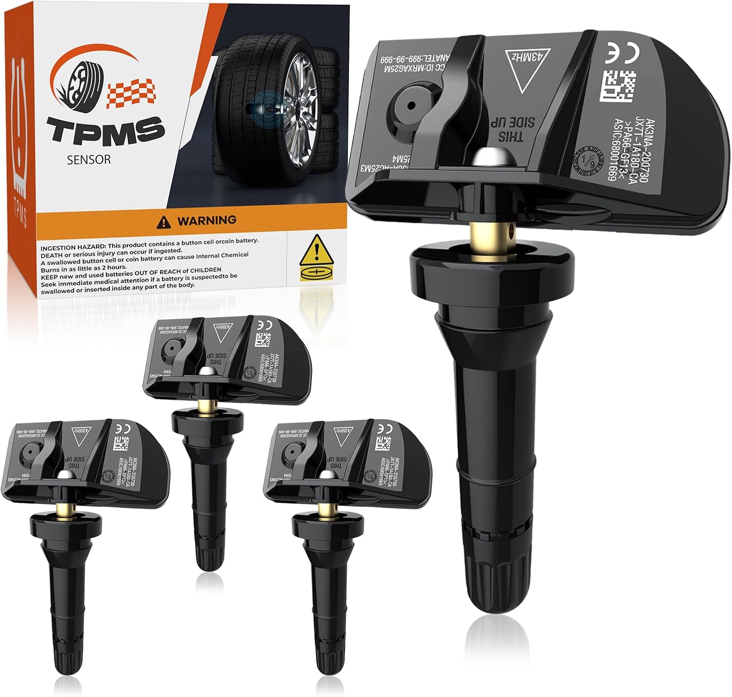 TPMS Sensors for Chevy Silverado GMC Sierra Cadillac Buick 4pcs