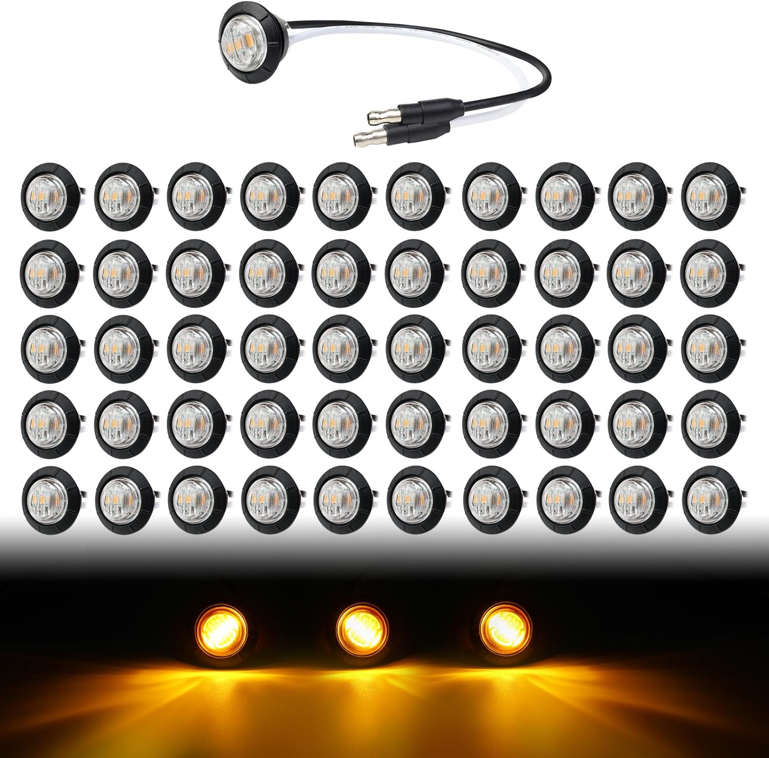 TMH 3/4 Inch LED Marker Light for RV, Boat, and Truck Safety