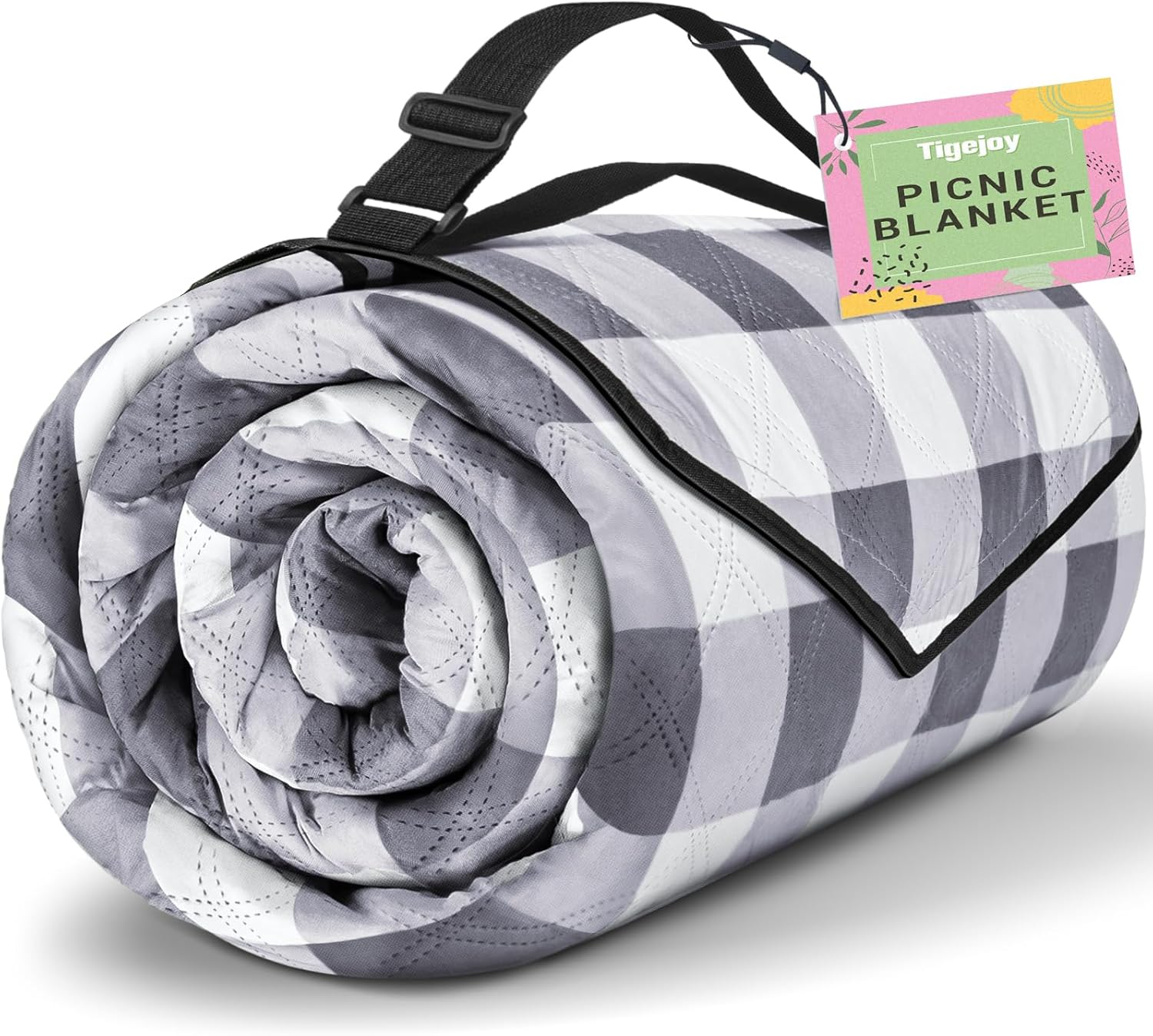 TigeJoy Extra Large Waterproof Picnic Blanket for Outdoor Fun