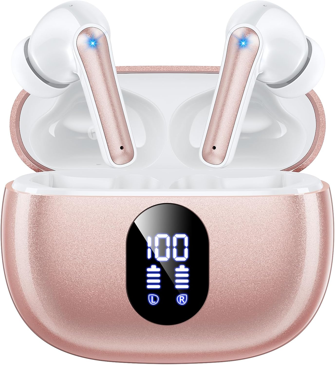 ZZU Wireless Earbuds: Big Bass, 48H Playtime, Hands-Free AI