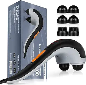 Hangsun Handheld Neck Back Massager MG400 for Deep Tissue Relief