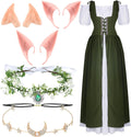 Renaissance Fairy Costume Women 6-Piece Set - Enchanting Look