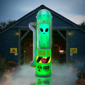 8FT Halloween Inflatable Alien Containment Decoration - Area 51 Yard
