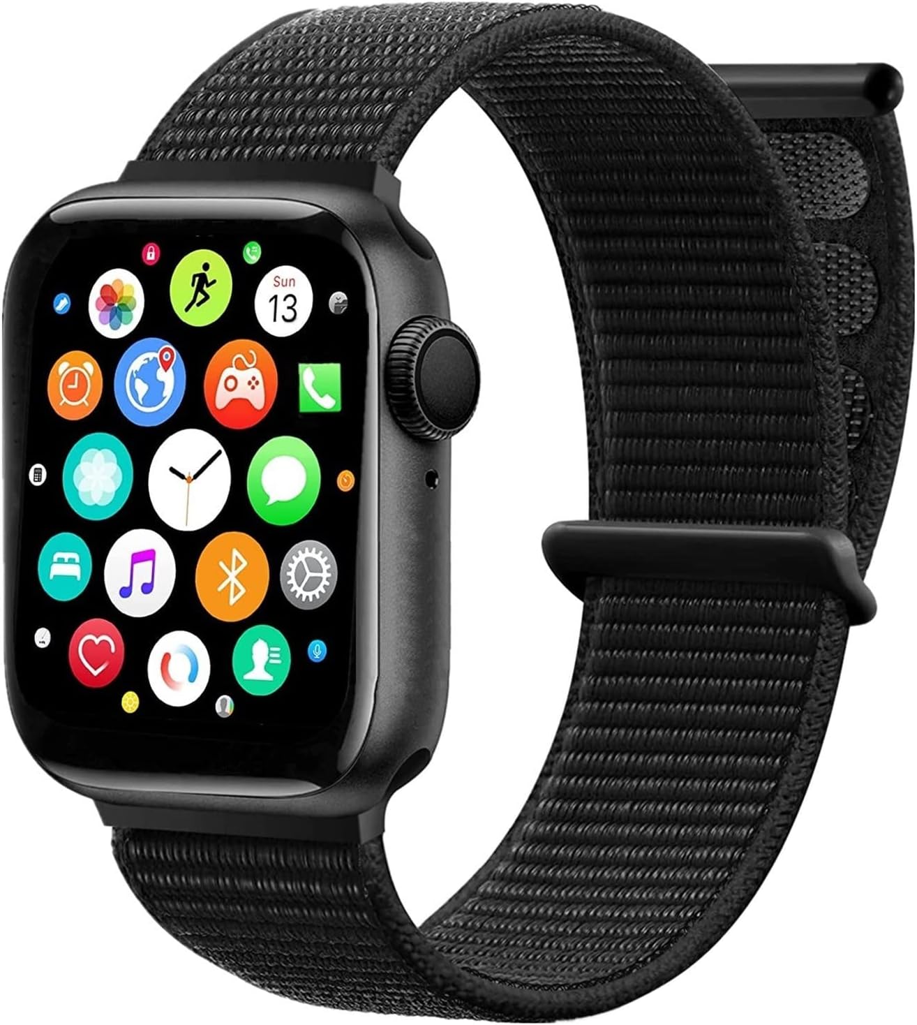 Smart Fitness Tracker for All Ages, HCHLQL Full Touch Screen (Black)