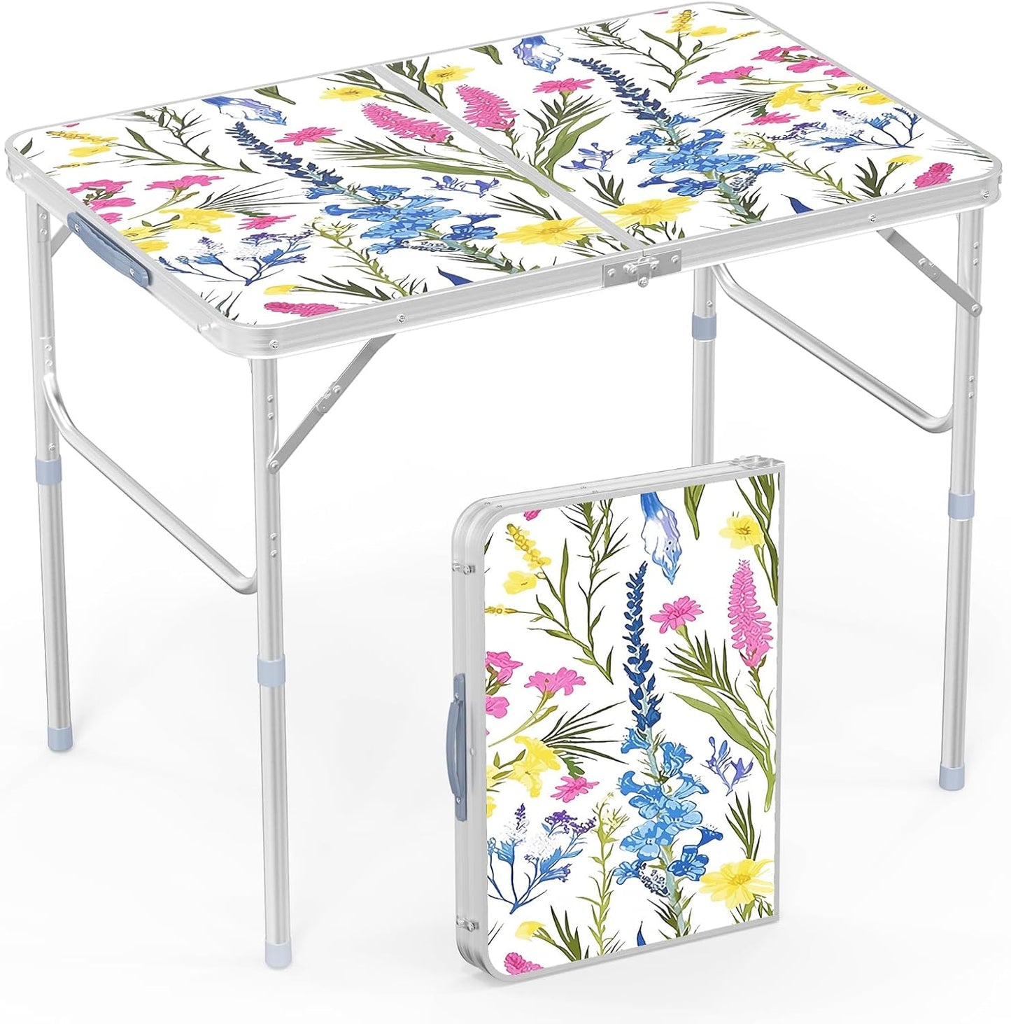 VINGLI 3FT Small Folding Camping Table for Outdoor Activities