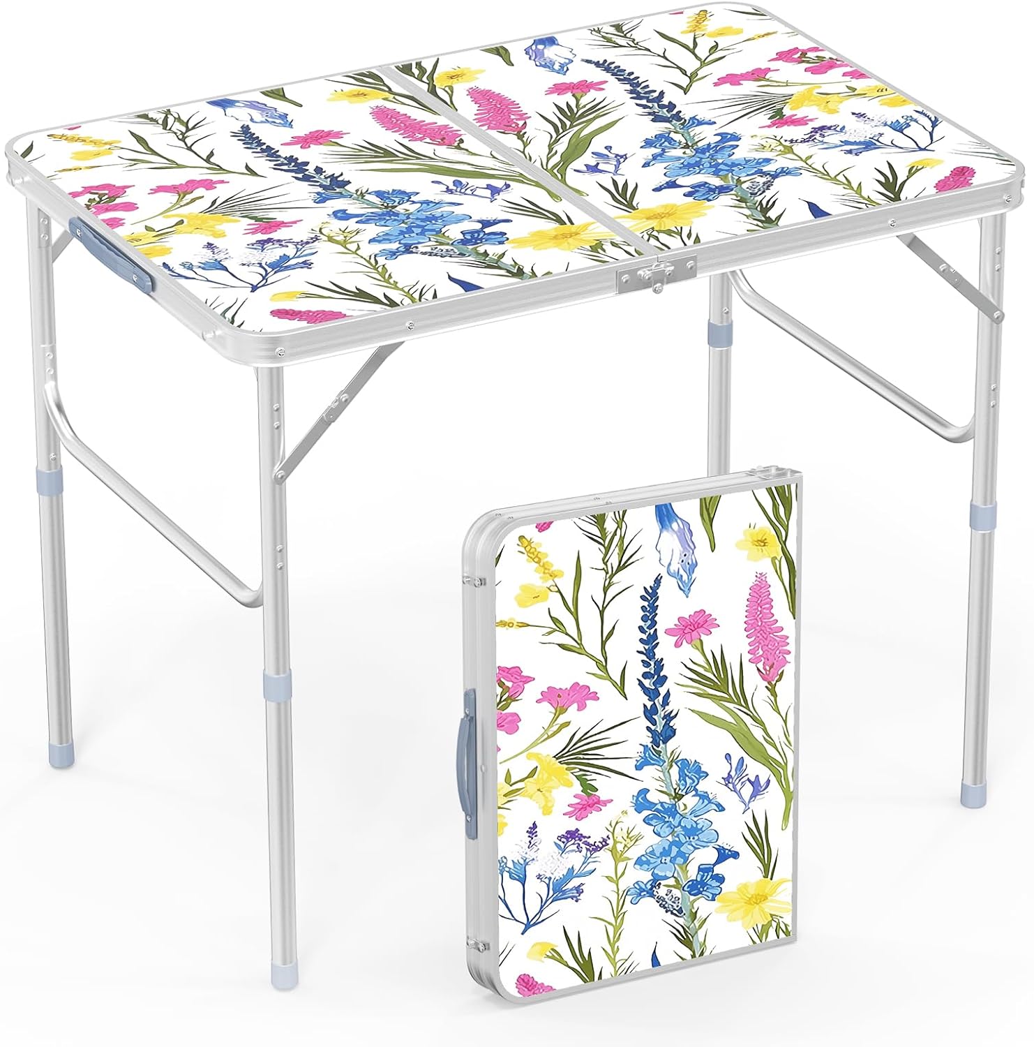 VINGLI 3FT Small Folding Camping Table for Outdoor Activities