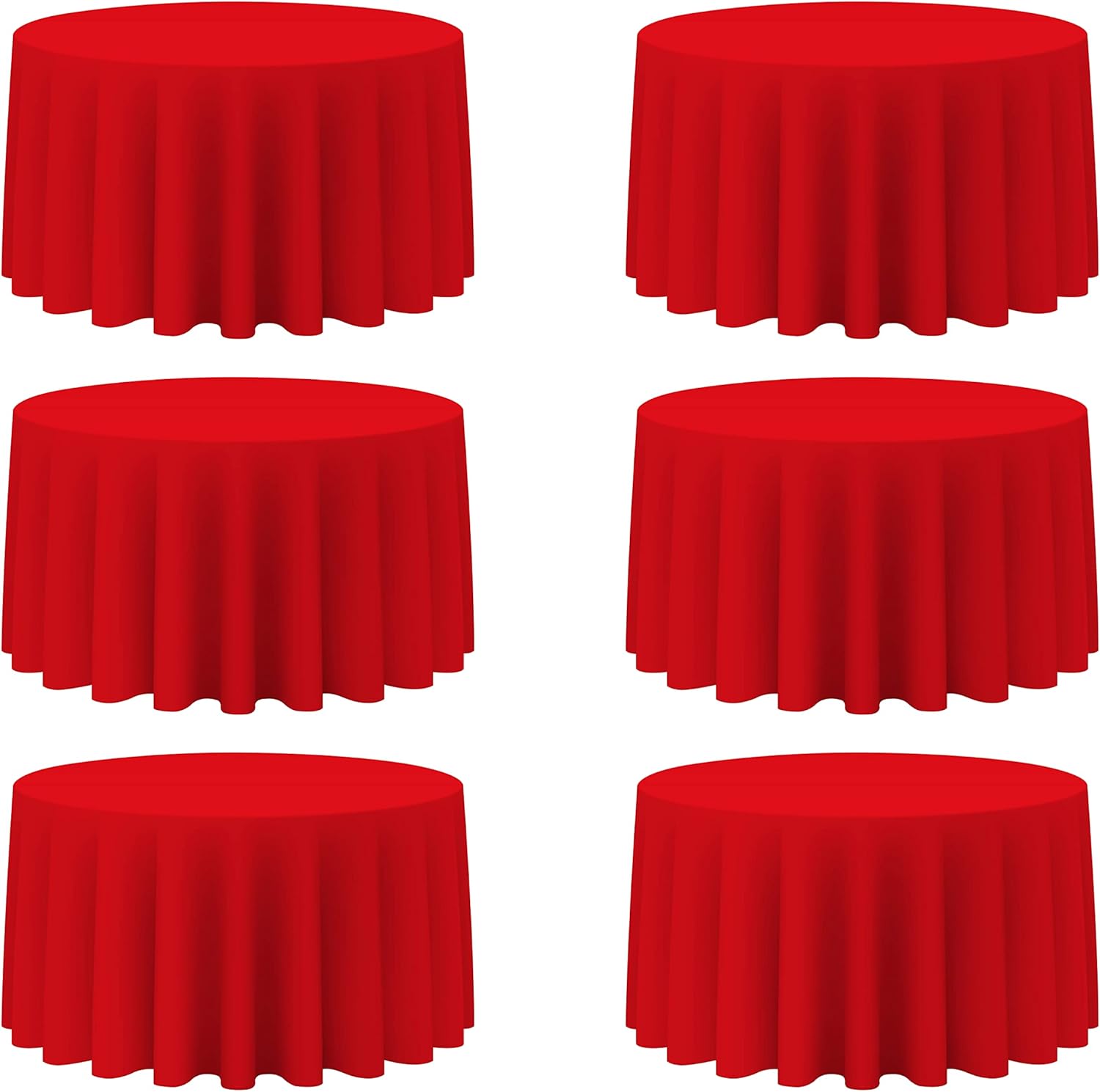 Red Round Tablecloths 120 Inch for Elegant Events and Parties