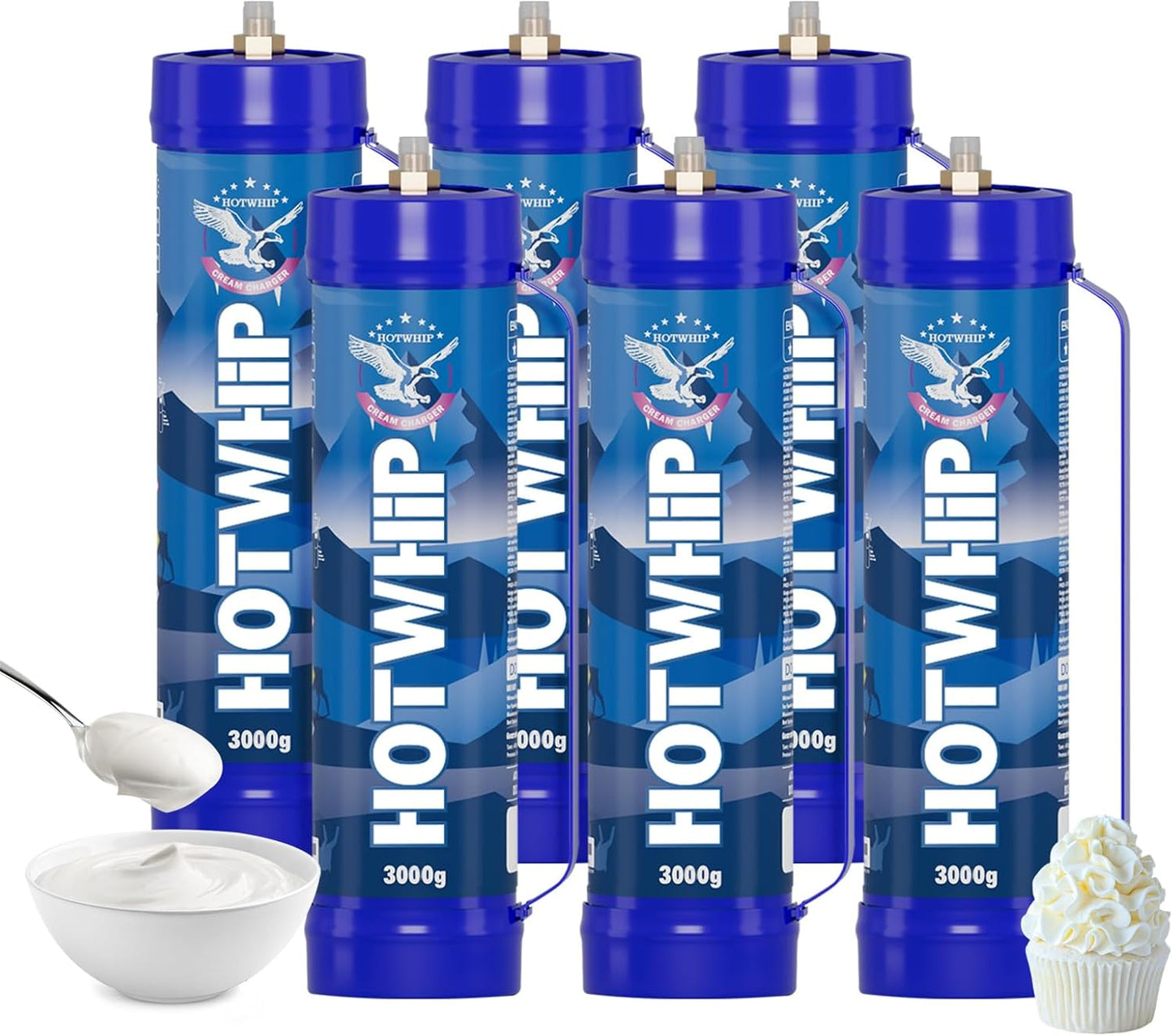 Whipped Cream Charger 3000g for Dispenser - Pure Food Grade