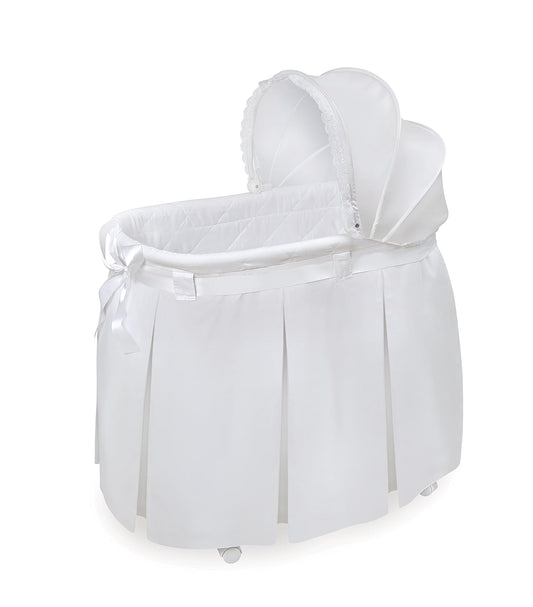 Wishes Rocking Baby Bassinet with Canopy and Storage Basket