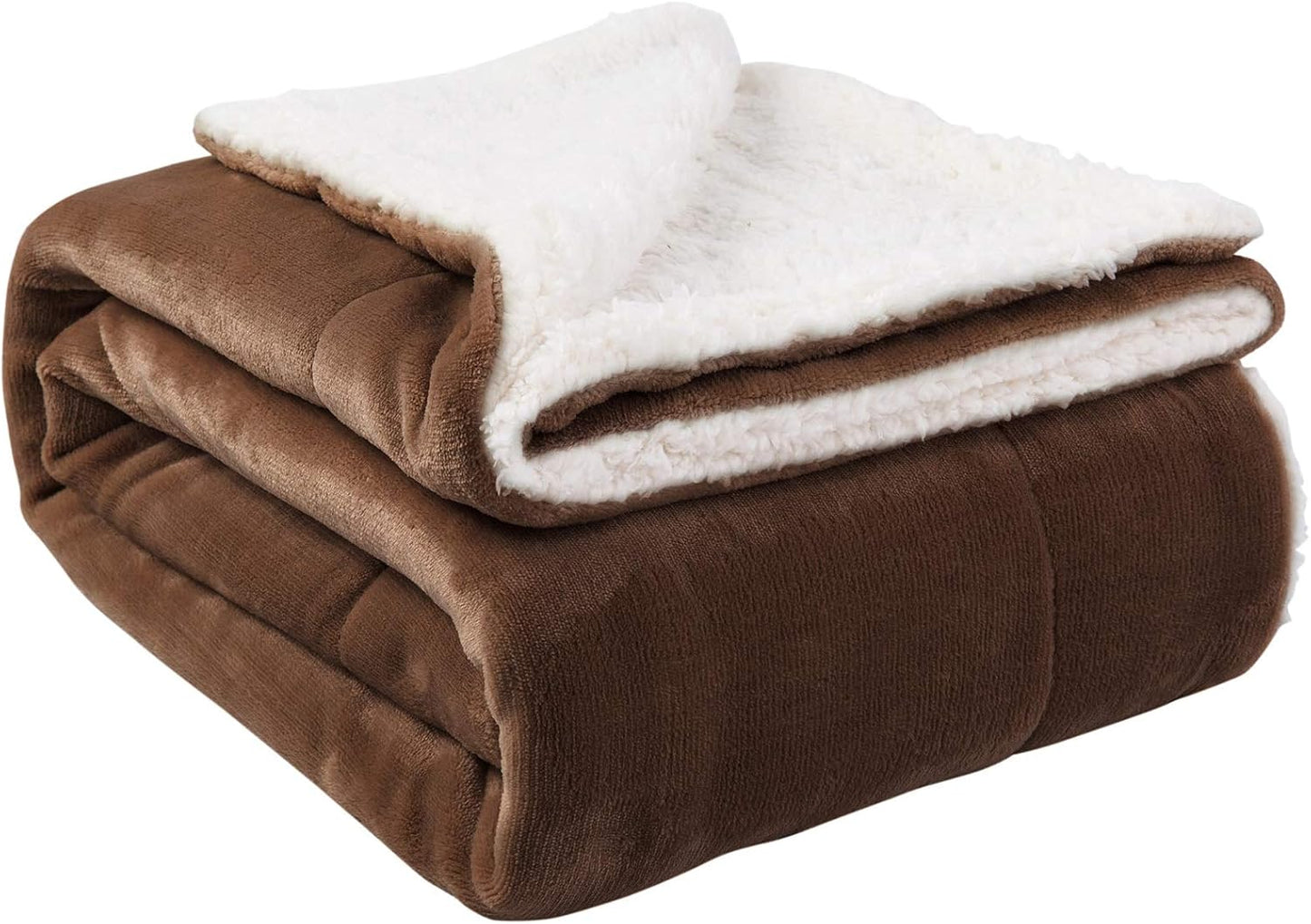 NANPIPER Sherpa Blanket Twin Thick Warm Fuzzy Flannel Fleece
