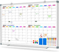 Calendar Whiteboard for Wall 36 in x 24 in - 4 Month Magnetic Planning
